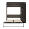 Bestar Orion Full Murphy Bed with Narrow Shelving Unit (79W), Bark Gray & Graphite 116890-000047 - alternate 7